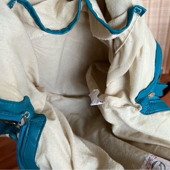 Oversize Big Buddha Turquoise Hibiscus Bag - Picture 9 of 16